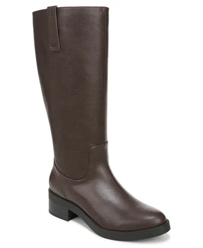 Lifestride Brinley Round Toe Wide Calf Tall Boots In Animal Print