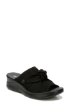 Lifestride Bzees Smile Wedge Slide Sandal In Black
