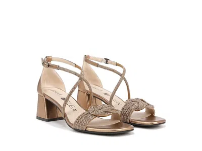Lifestride Captivate Strappy Block Heel Dress Sandals In Brown