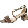 Lifestride Captivate Womens Metallic Embellished Heels In Gold