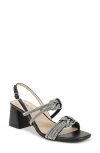 Lifestride Women's Celeste Angled Block Heel Square Toe Dress Slingbacks In Black