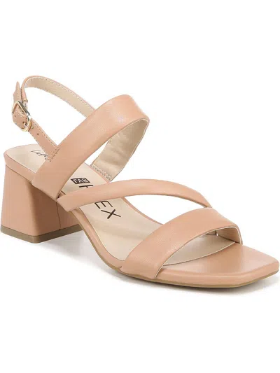 Lifestride Celia Womens Faux Leather Strappy Heels In Pink