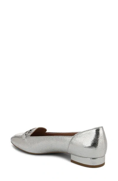 Lifestride Celine Bit Loafer In Silver Faux Leather