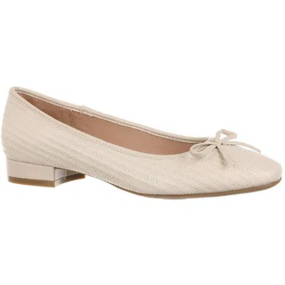 Lifestride Cheers Woven Womens Textured Faux Leather Ballet Flats In Multi