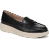 Lifestride Women's Chelsea Round Toe Platform Penny Loafers In Black