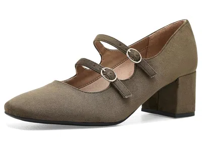 Lifestride Claudette Mary Jane Pumps Women's Shoes Army Green: 5 M (b), Faux Leather In Multi