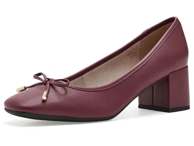 Lifestride Cora Pump Shoes Women's Shoes Dark Cherry: 7 W (c), Synthetic In Burgundy
