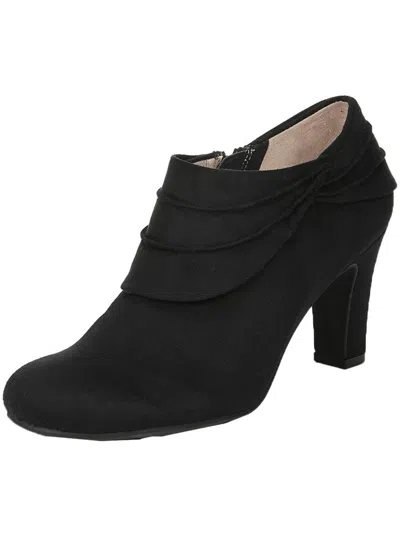 Lifestride Corie Womens Microsuede Cushioned Footbed Ankle Boots In Multi