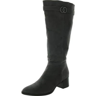 Lifestride Daring Womens Tall Pull On Knee-high Boots In Grey