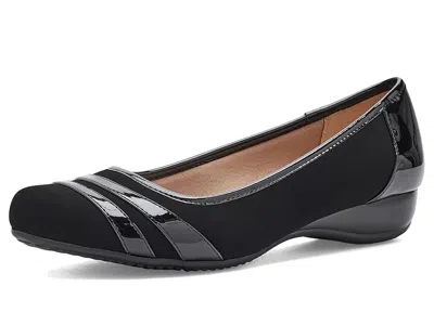 Lifestride Delight Ballet Flat Women's Flat Shoes Black Smooth Leather: 7.5 M (b)