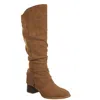 Lifestride Delilah Womens Faux Suede Wide Calf Knee-high Boots In Multi