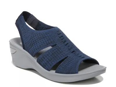 Lifestride Double Up Wedge Sandal In Blue