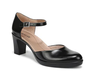 Lifestride Effortless Ankle Strap Platform Pump In Black