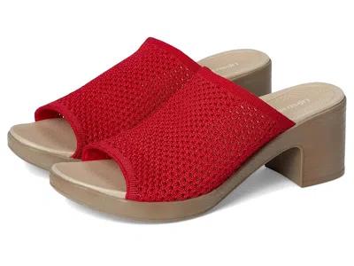 Lifestride Ella Slide Sandals In Red