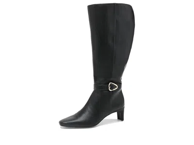Lifestride Faris Zip Tall Boots Women's Boots Black Wide Calf: 6 M (b), Synthetic