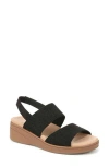 Lifestride Festive Slingback Platform Wedge Sandal In Black