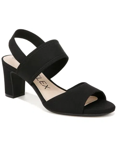 Lifestride Fiona Slingback Sandals In Black Fabric