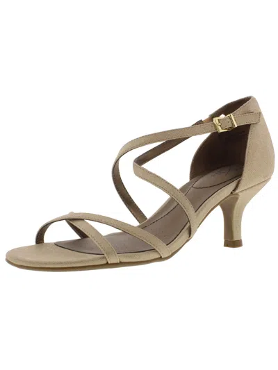 Lifestride Flaunt Womens Kitten Heel Dress Sandals In Multi