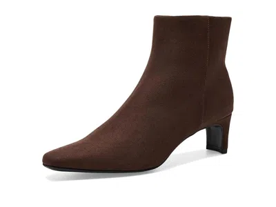 Lifestride Fresno Zip Short Boots Women's Boots Brpwm: 8.5 W (c), Faux Leather/synthetic In Brown