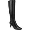 Lifestride Women's Galant Extra Wide Calf Zip Tall Dress Boots In Black