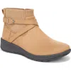 Lifestride Gates Wedge Bootie In Brown
