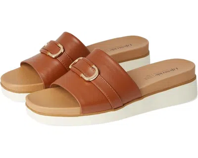 Lifestride Genevieve J3811s1200 Sandals Womens Brown Leather Slip-on Ver1518 In Multi