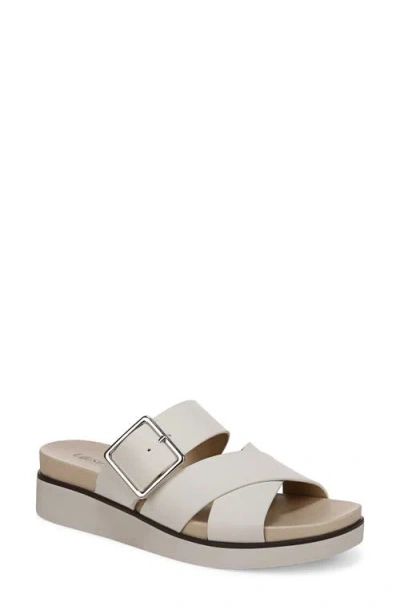 Lifestride Getaway Platform Slide Sandal In Bone