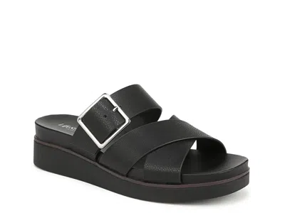 Lifestride Getaway Wedge Sandal In Black