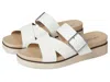 Lifestride Wide Width Getaway Wedge Sandal In White