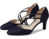 Lifestride Grace Pump Women's Us 8 Navy Asymmetrical Strap Stiletto Heel Zpo3676