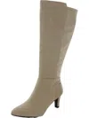 Lifestride Gracie Womens Faux Suede Wide Calf Knee-high Boots In Multi