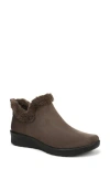 Lifestride Greatness Faux Fur Trim Bootie In Green