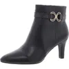 Lifestride Guild 2 Womens Faux Leather Embellished Booties In Blue