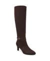 Lifestride Guild Tall Boot In Dark Chocolate Microfiber