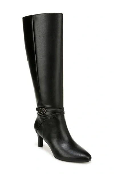 Lifestride Guild Tall Womens Zipper Manmade Knee-high Boots In Black