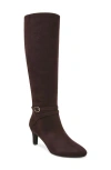 Lifestride Guild Tall Boot In Dark Chocolate Microfiber