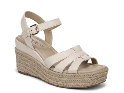 Lifestride Havana Espadrille Wedge Sandal In Gray