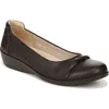 Lifestride Impact Wedge Flat In Dark Chocolate