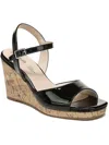 LIFESTRIDE ISLAND TIME WOMENS SOLID ANKLE STRAP WEDGE SANDALS