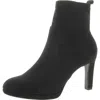 LIFESTRIDE JERSEY WOMENS ROUND TOE PULL ON ANKLE BOOTS