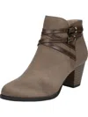 LIFESTRIDE JEZEBEL WOMENS FAUX SUEDE MEMORY FOAM BLOCK HEEL BOOT