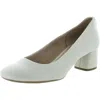 Lifestride Josie Womens Textured Dressy Pumps In White