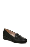 Lifestride Jovial Bit Womens Chain Man Made Loafer Heels In Black