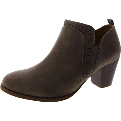 Lifestride Jovie Womens Block Heel Slip On Ankle Boots In Multi