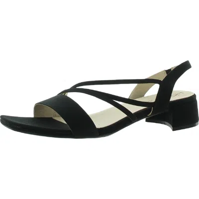 Lifestride Joy 2 Womens Dressy Slip On Block Heels In Black