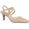 Lifestride Kalee Womens Slip On Pointed Toe Slingback Sandals In Gold