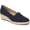 Lifestride Kamille Espadrille Wedge Slip-on In Lux Navy