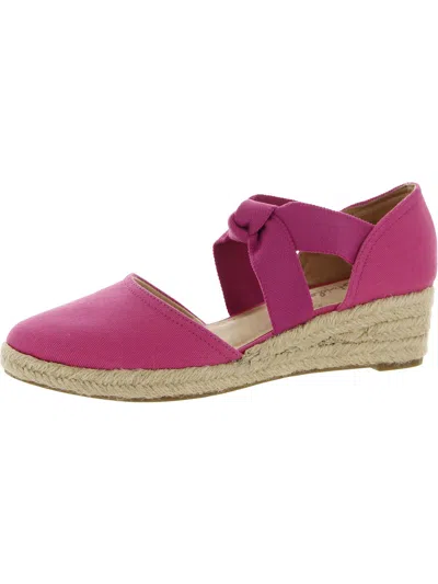Lifestride Kascade Womens Canvas Strappy Espadrilles In Multi