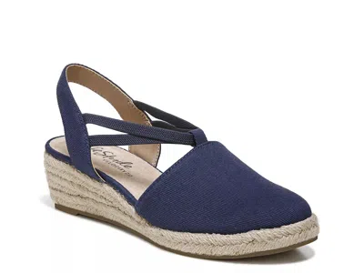 Lifestride Katrina 2 Espadrille Wedge Sandal In Blue