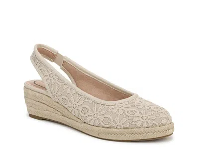 Lifestride Kayden Espadrille Wedge Pump In Neutral